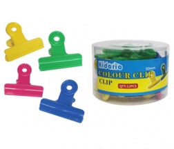 KCL 50 COLORED PLASTIC BULLDOG CLIP 2